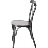 Chaise cross en aluminium empilable vintage bistrot pro