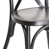 Chaise cross en aluminium empilable vintage bistrot pro