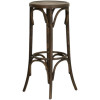 interieur bistrot vintage bois courbe hetre tabouret retro dark brown bar cote