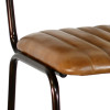 Tabouret ELOISE acier cuir 