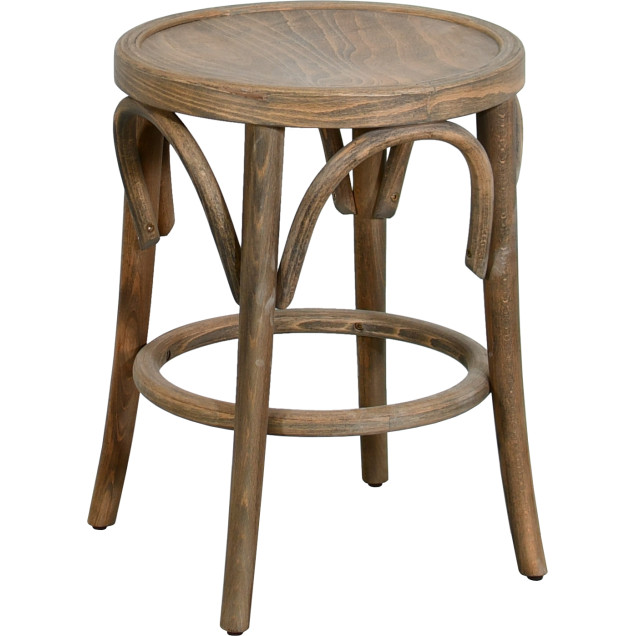 Tabouret RETRO 45  hêtre bois courbé  