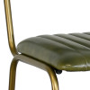 Tabouret ELOISE acier cuir 