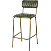 Tabouret ELOISE acier cuir 