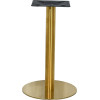 pietement de table gajan acier base ronde interieur face rose gold