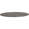 Table ronde Ø60cm dorée compact décor pierre