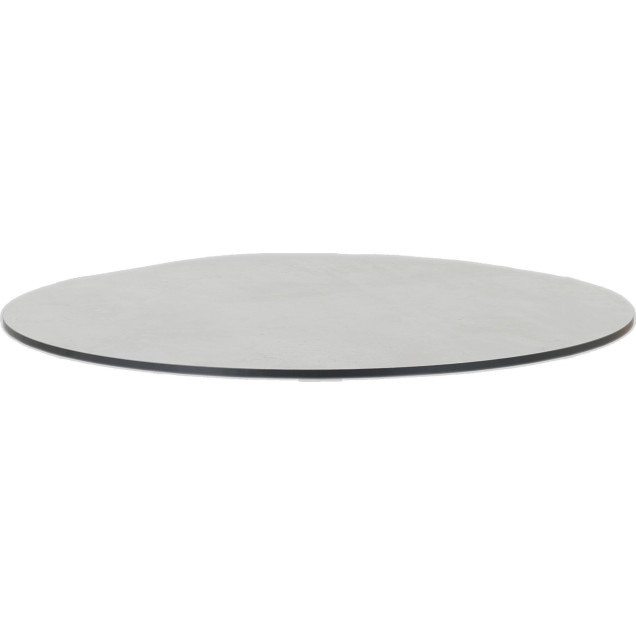 Table ronde Ø60cm dorée compact décor pierre