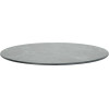 Table ronde Ø60cm dorée compact décor pierre