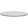 Table ronde Ø60cm dorée compact décor pierre