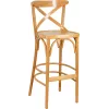 Tabouret CROSS hêtre bois courbé  